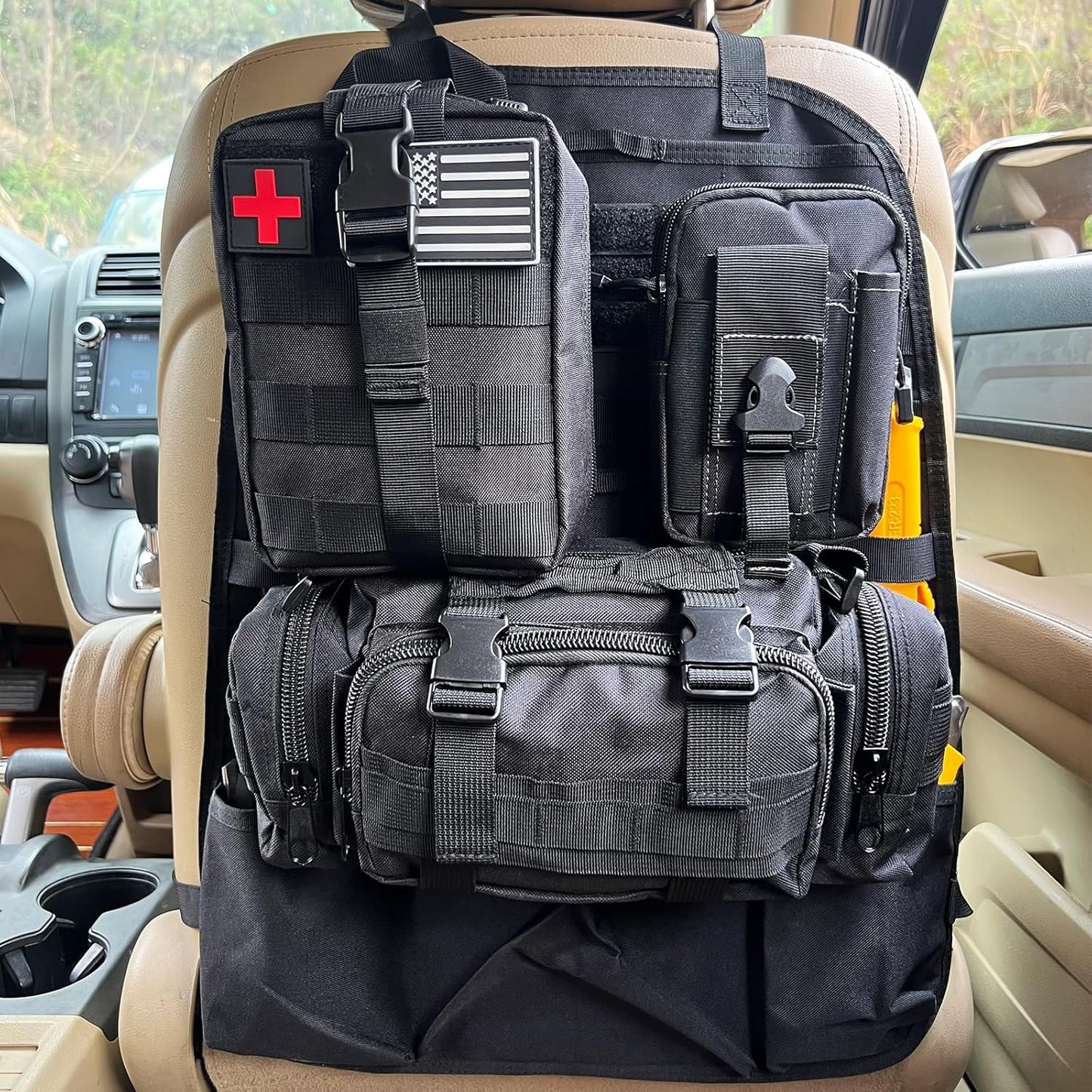 2 Set-Storage Bag, Back Seat Organizer With 3 Detachable Pouches,