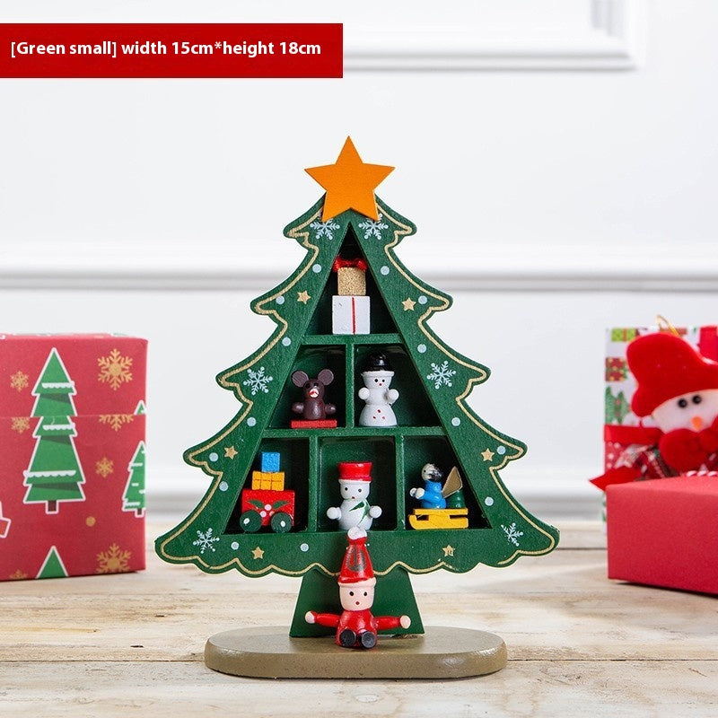 Mini 3D Wooden Christmas Tree Decorations - DIY Holiday Home Decor