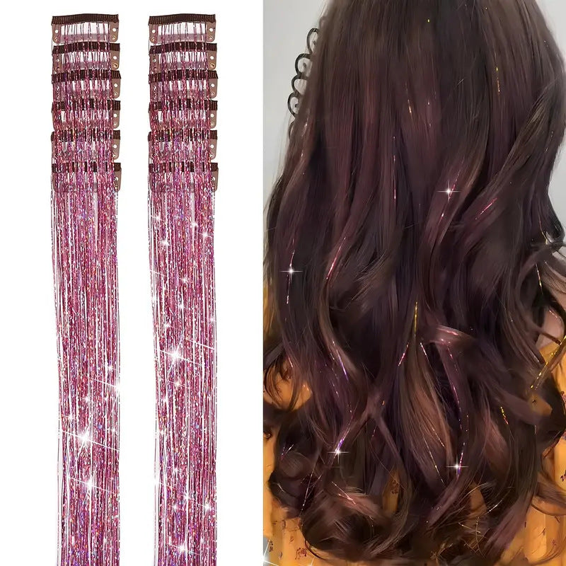 Colorful Seamless Hair Extensions - Multiple Colors