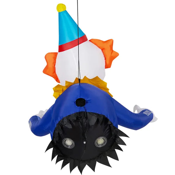 3.3 FT Halloween Inflatable Clown Decoration with LED Lights
