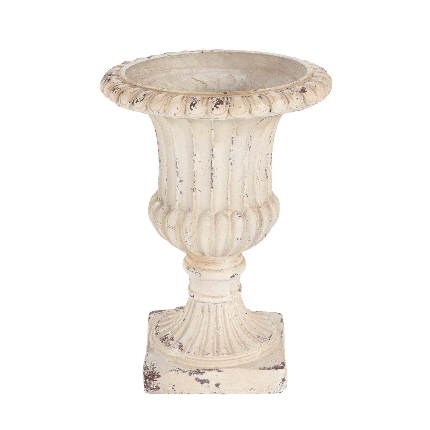 MGO Garden Urn, Antique White, 19.25 H