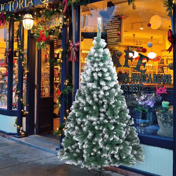 7FT Unlit PVC Christmas Tree with 870 Branches