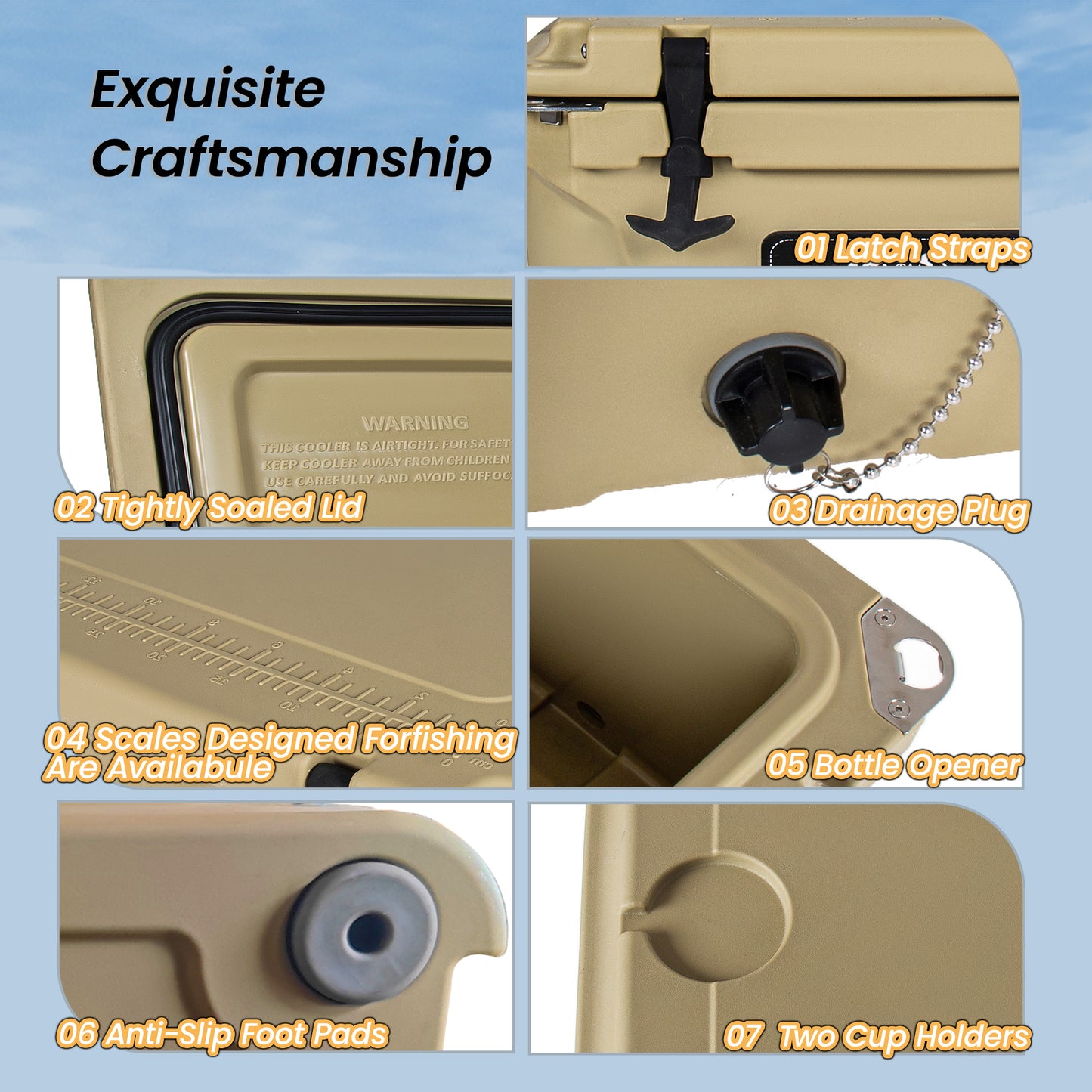 Pet Guardrails - Khaki Safety Barrier for Pets, Childproof Fence, Heavy-Duty Plastic