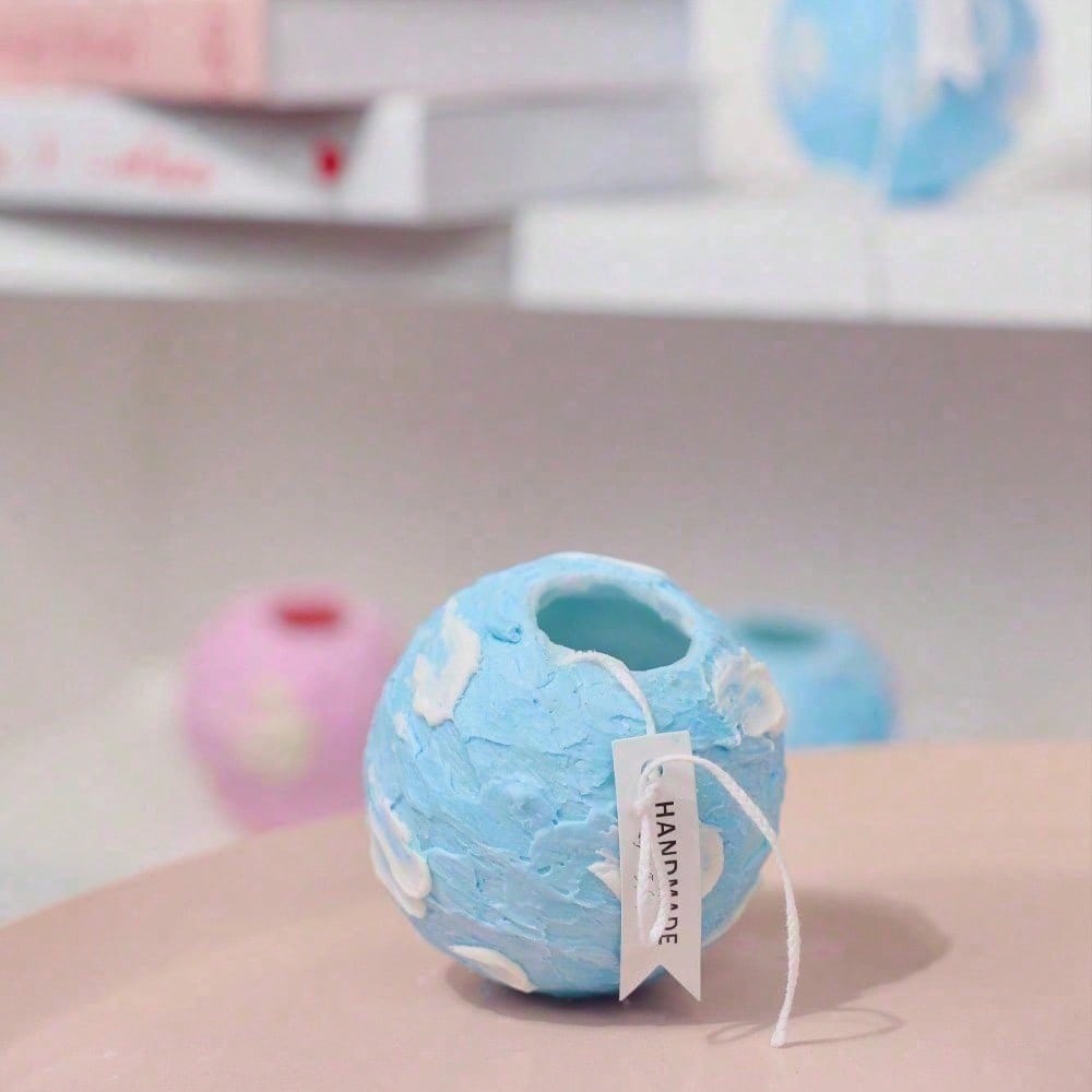 Rotating Globe Scented Candle - Hand Poured Decorative Wax