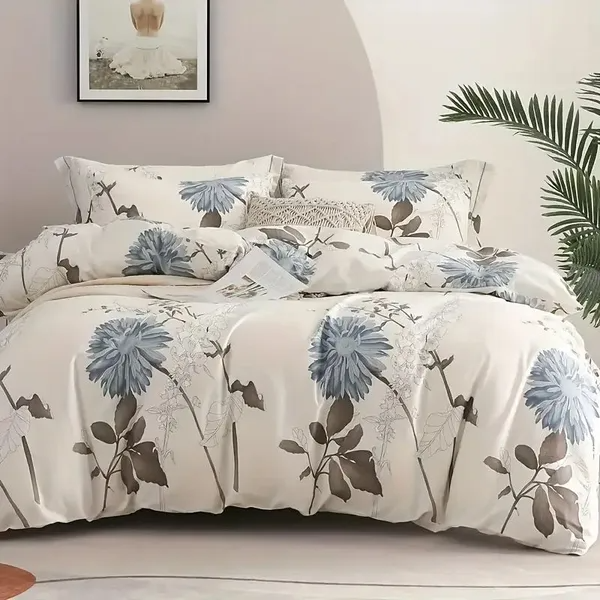 Big Flower Duvet Cover Set - Queen Size Bedding