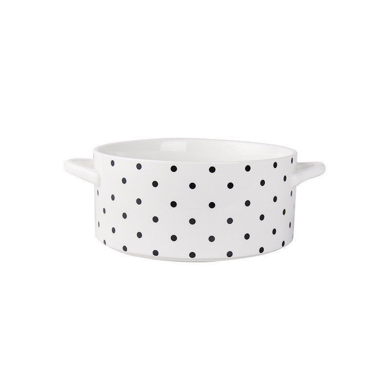 10-Inch Ceramic Soup Pot with Nordic Design - Kitchen & Dining