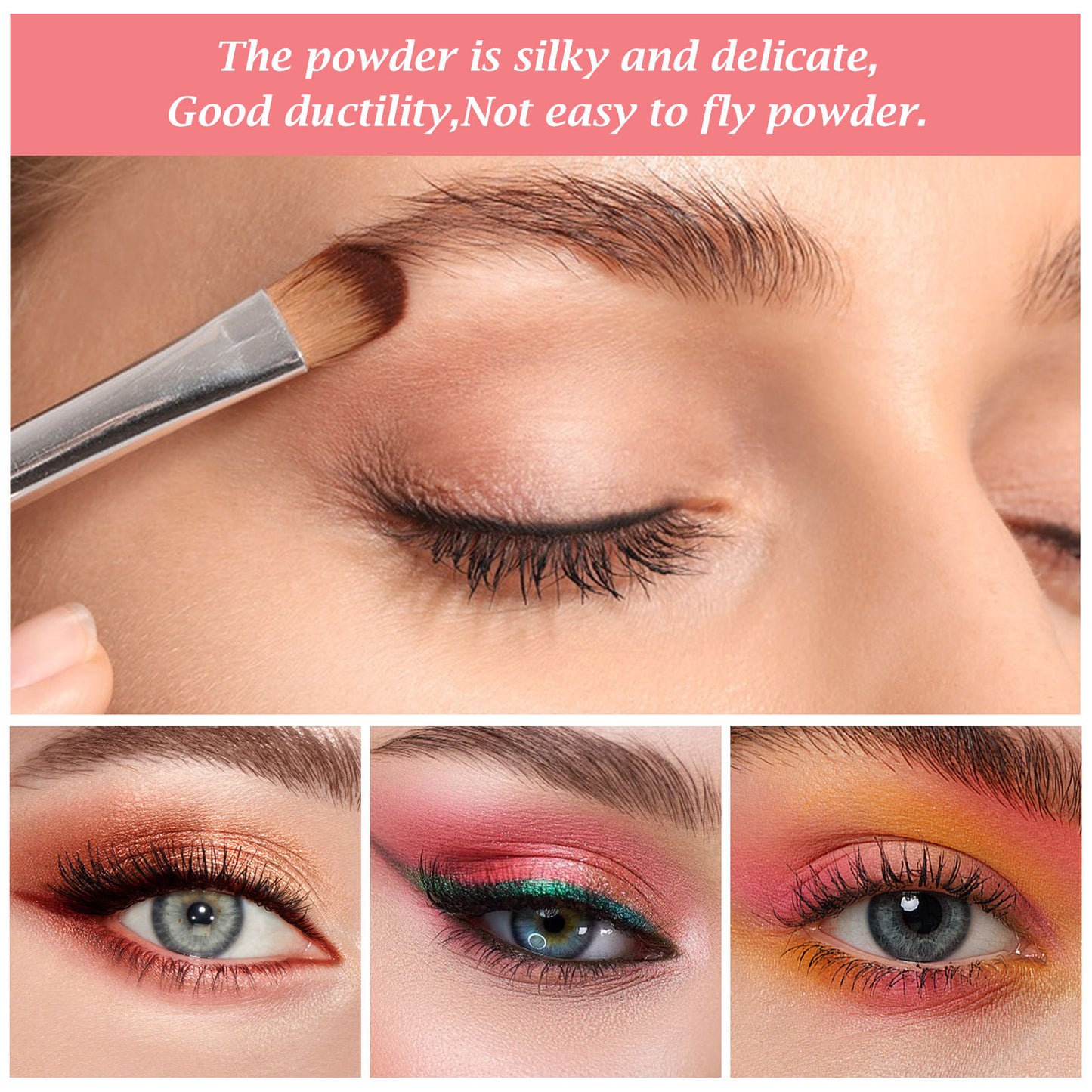 12-Color Eyeshadow Palette - High Pigment Shimmer & Matte Makeup Set