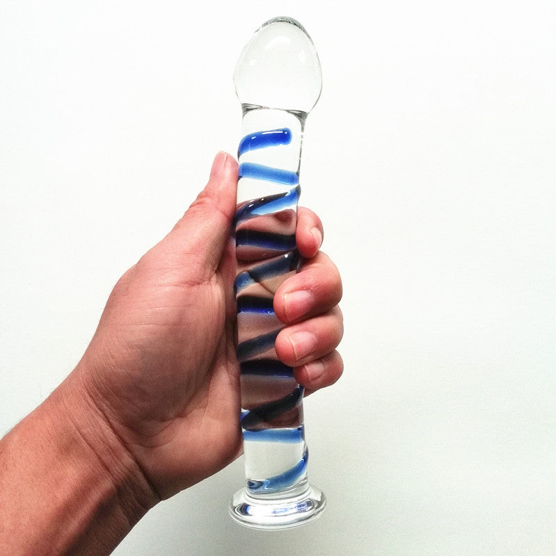Glass Simulation Sex Toy for Adults - 20cm Flexible Erotic Dildo