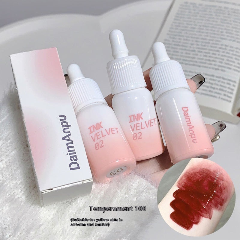 Moisturizing Lip Lacquer Set - Full Lips Non-Fading Color 3.5g