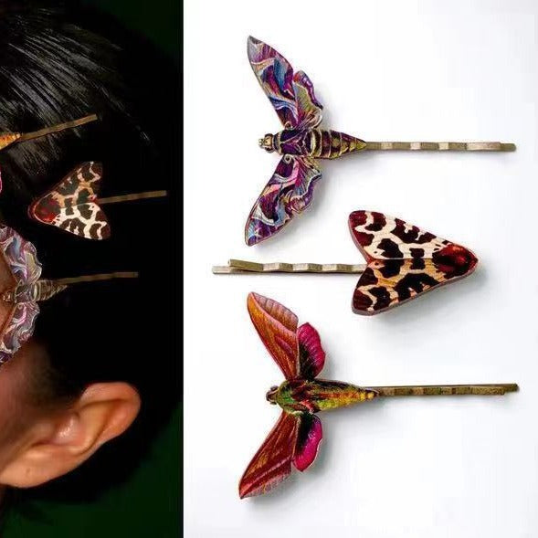 Wooden Butterfly Hair Clip - Animal Design