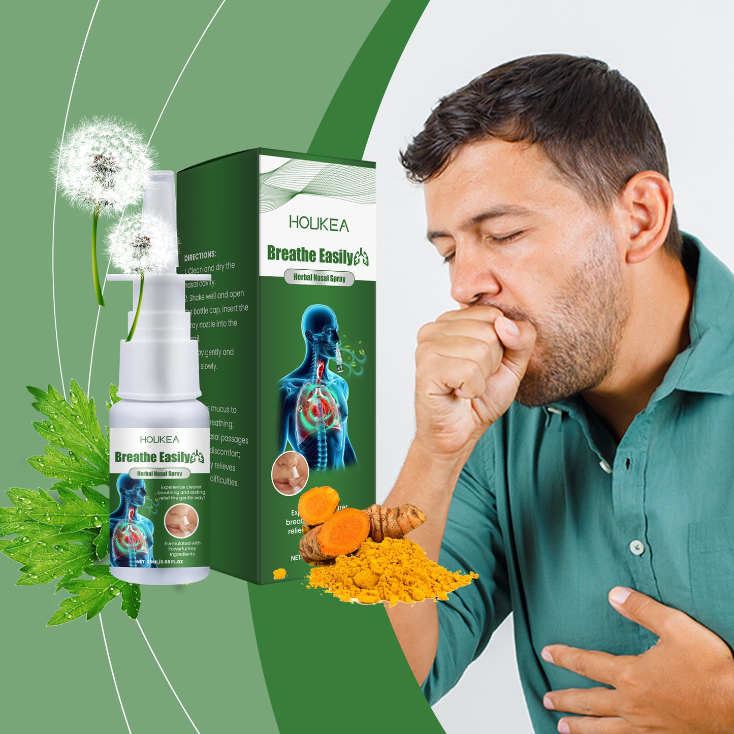 Herbal Nasal Spray - 20ml Soothing Nasal Cleansing Mist