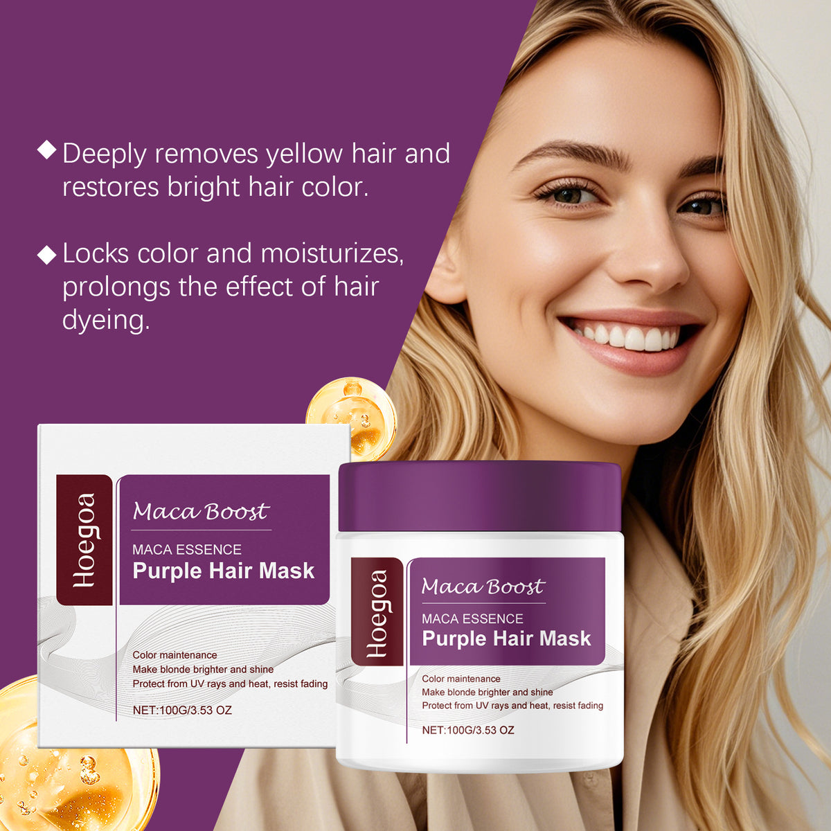 Long Lasting And Does Not Fade Moisturizing Improves Hair Dryness,