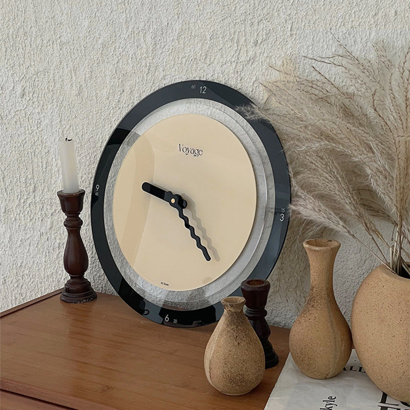 Modern Round Quartz Wall Clock 35cm Home Decor Nordic Style