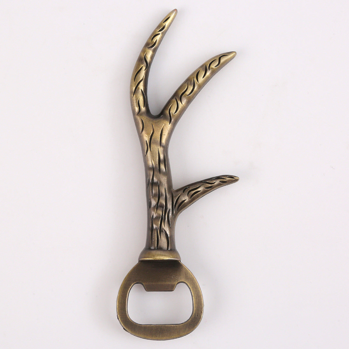 Creative European Beer Bottle Opener with Zinc Alloy Finish - Christmas Antler Design