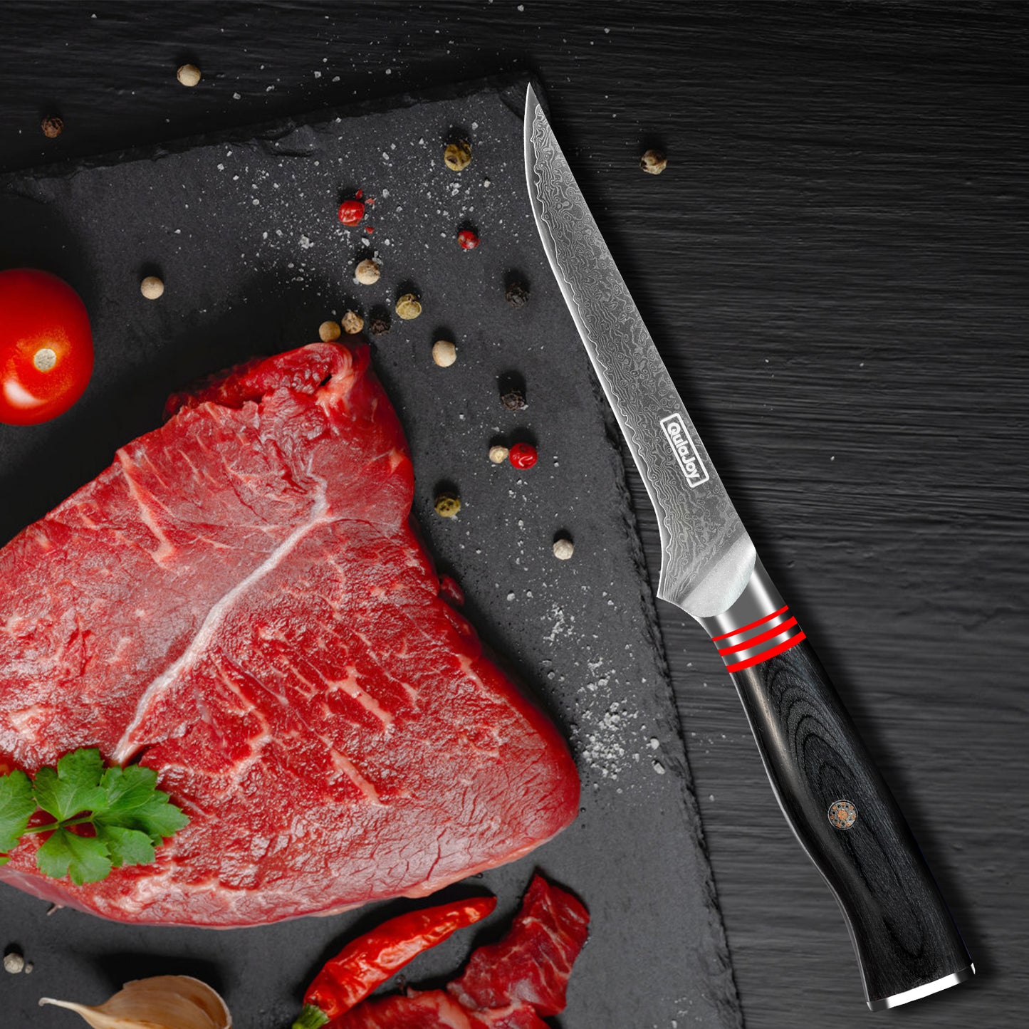 VG10 Chef Knife - 67-Layer Japanese Damascus Steel, 8 Inch Kitchen Knife with Ergonomic Handle