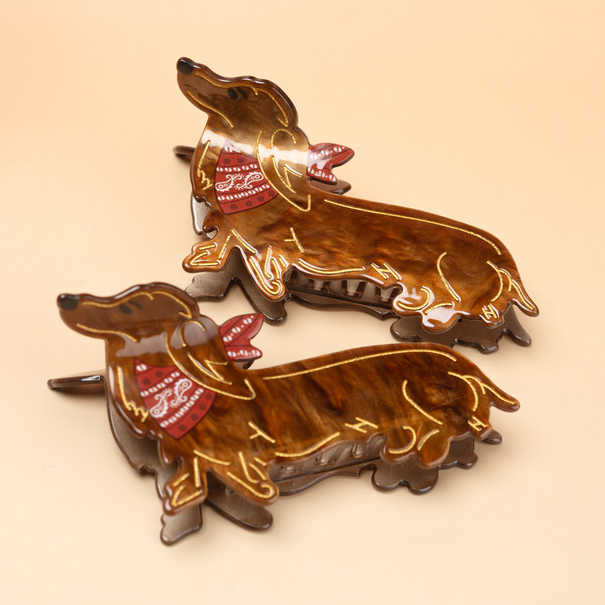 Golden Retriever Hair Clip for Updos
