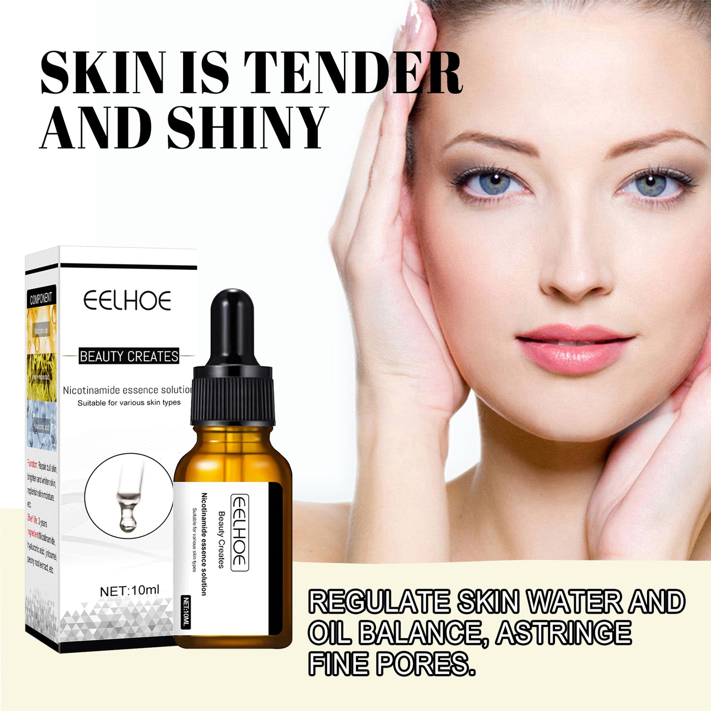 Nicotinamide Pore-Tightening & Brightening Facial Essence - 10ml