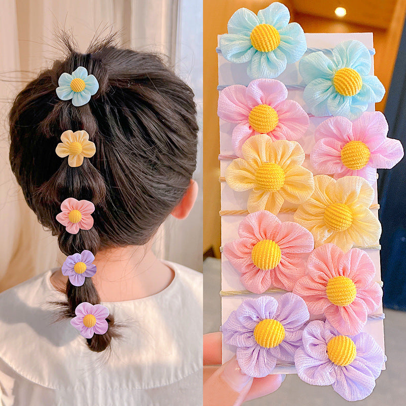 Baby Head Flower Princess Headband - Colorful Hair Accessory for Infants & Toddlers