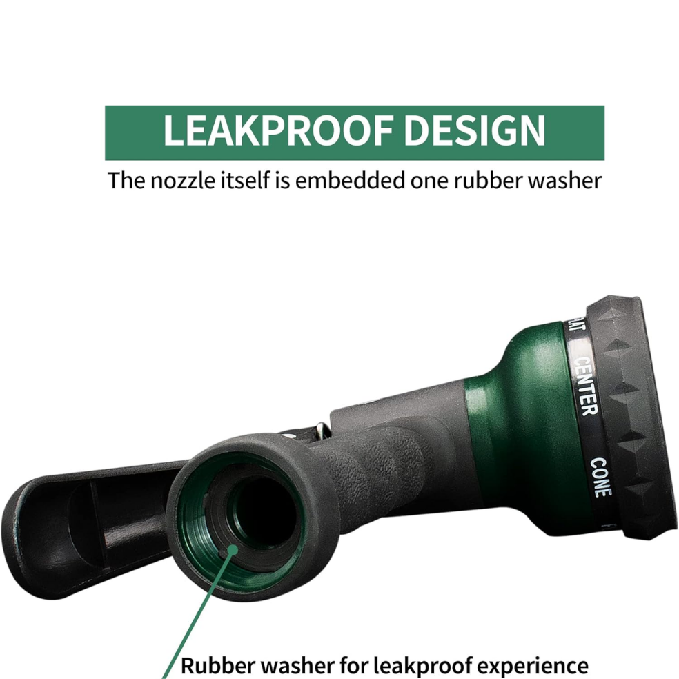7-Pattern Garden Hose Nozzle for Lawn, Car Wash & Garden Watering