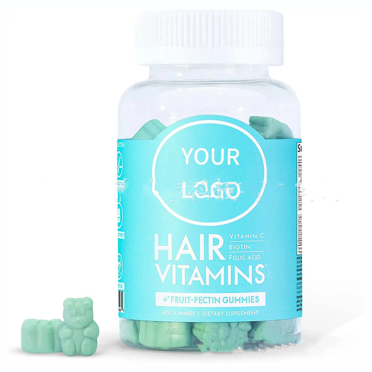 Hair Skin Nails Gummies 60 Tablets Vitamin B Complex