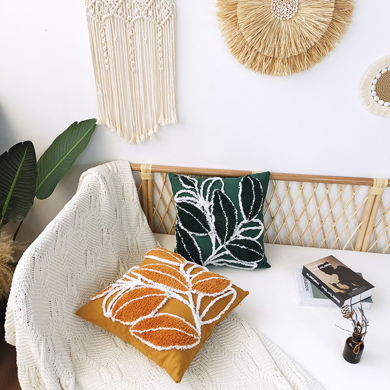 Bohemian Minimalist Tufted Pillow 45x45cm - Home Textile Decor