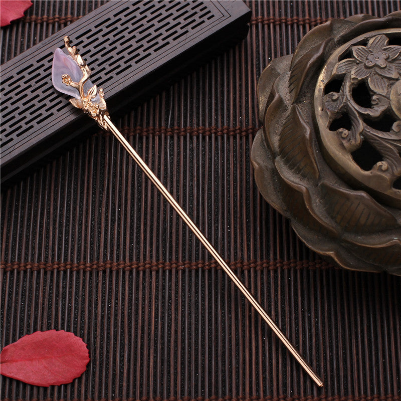 Antique Mulan Hairpin with Tassel for Women - Retro Hanfu Hair Accessory