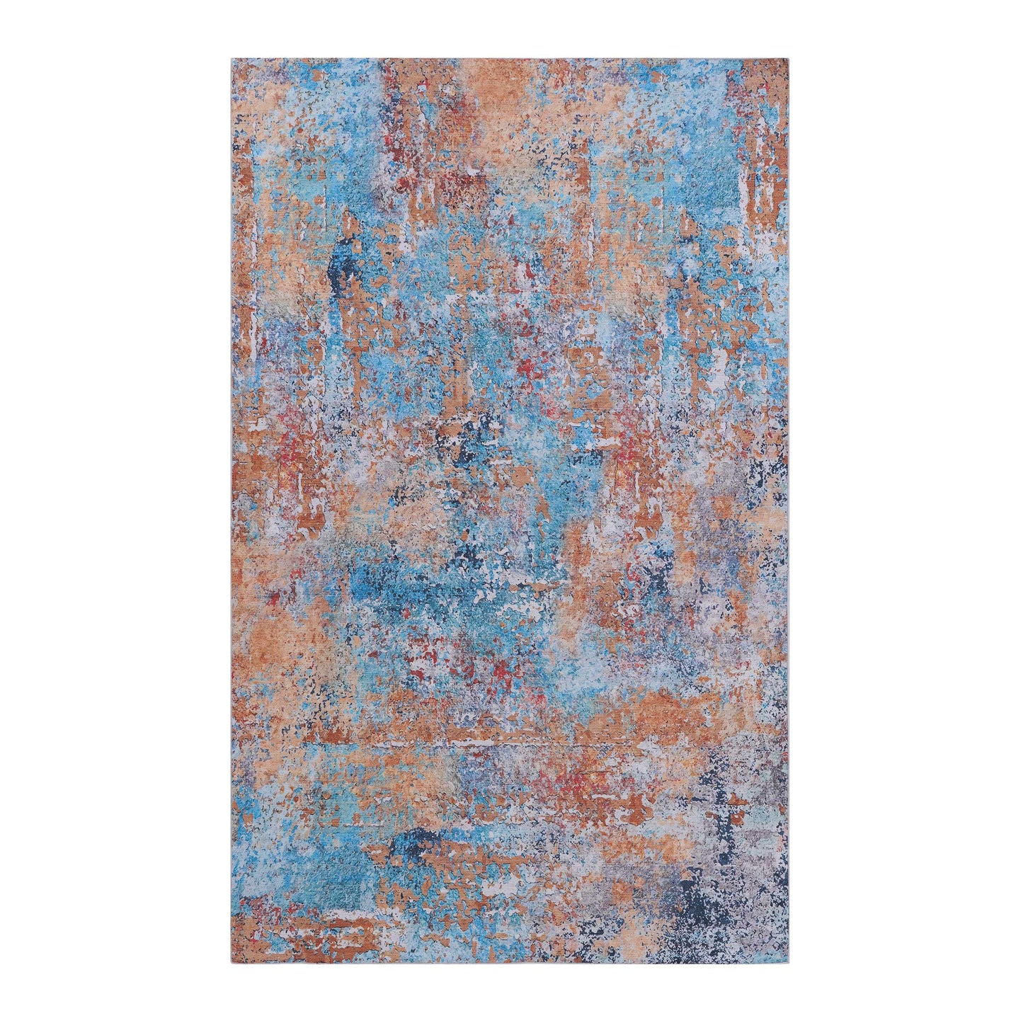 MAVAL Multi Washable Rug 9x12 Area Multi, 9'x12'