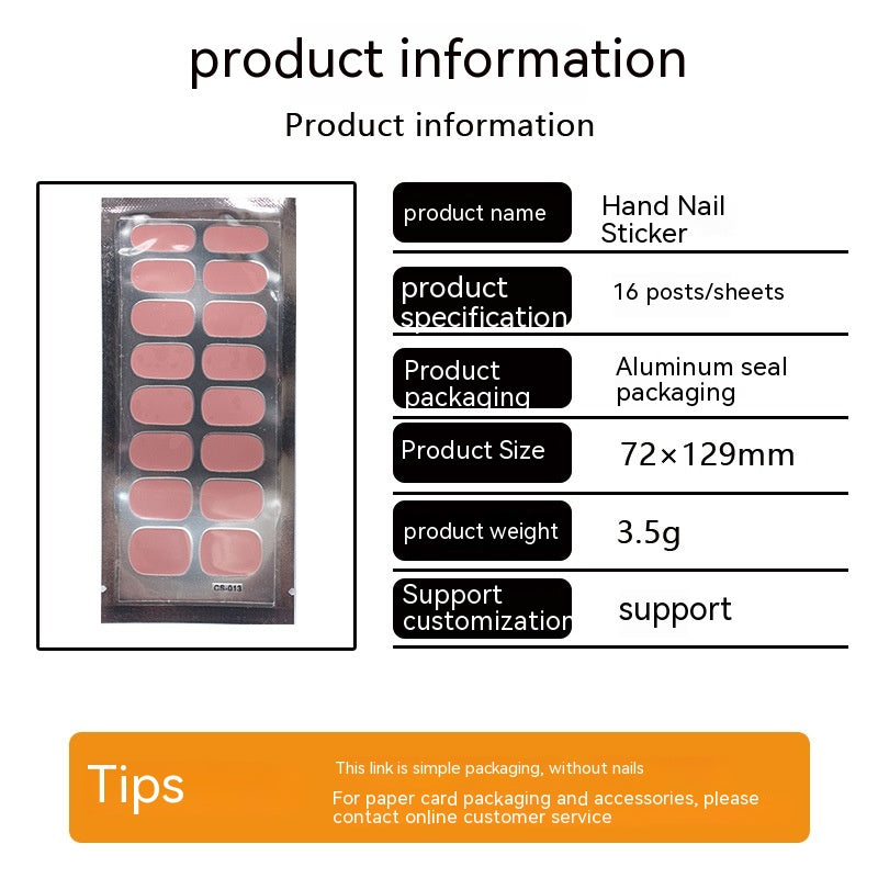 Gradient Onion Powder Nail Sticker Kit Tearable Color Nail Art Set for Manicure