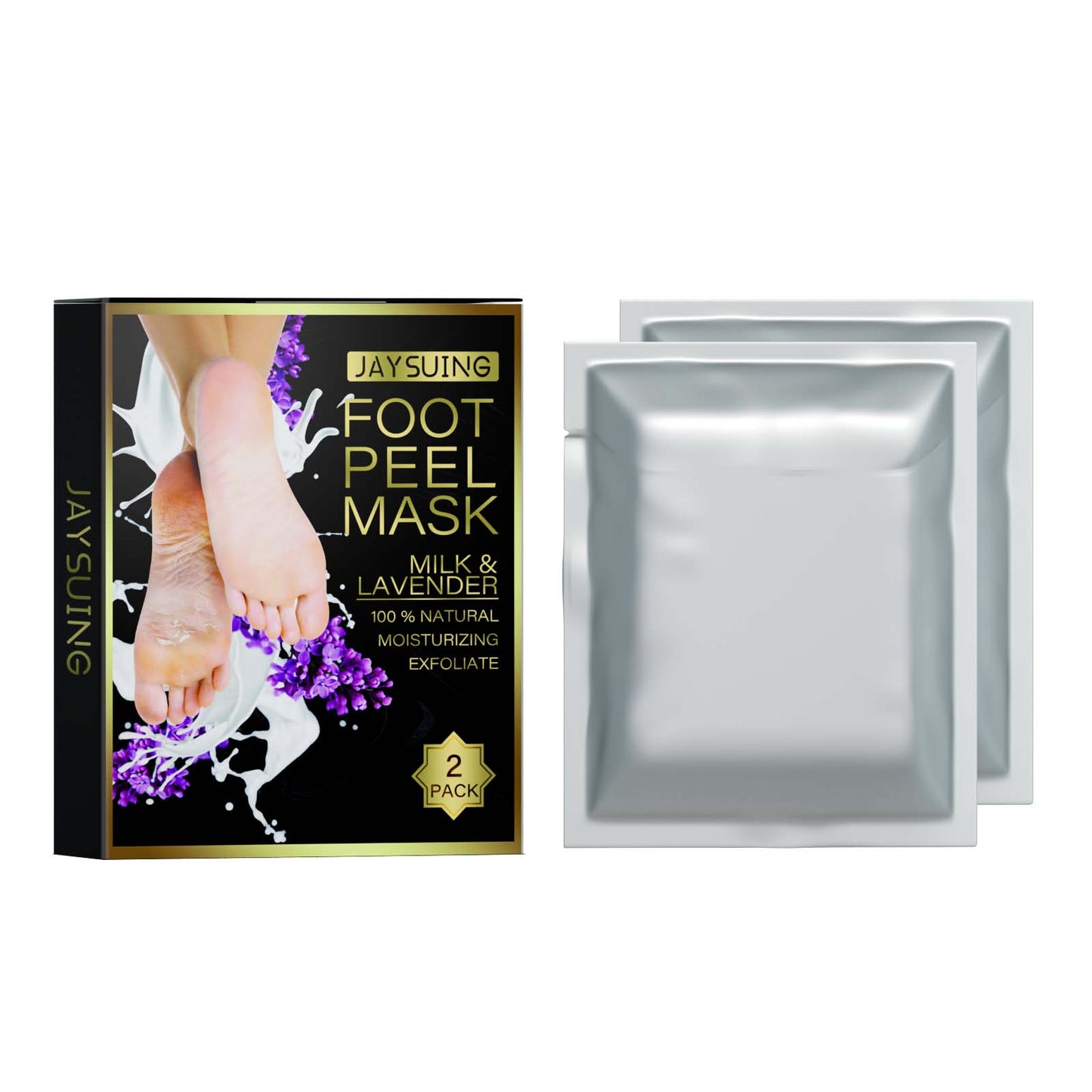 Lavender Exfoliating Foot Mask - 2 Pack Dead Skin & Callus Remover