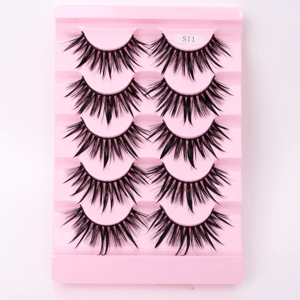 Natural 3D Dramatic Fairy Cluster False Eyelashes - 5 Pairs