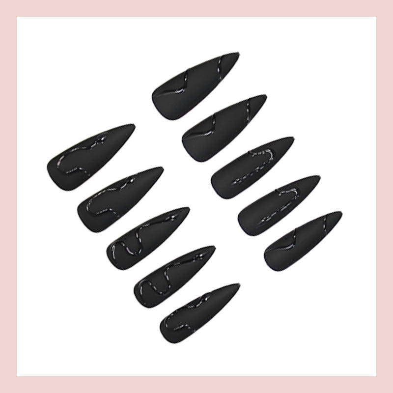 Wearable Nail Gel Patch Set for Long Stiletto Manicure - Nail Art & Tools