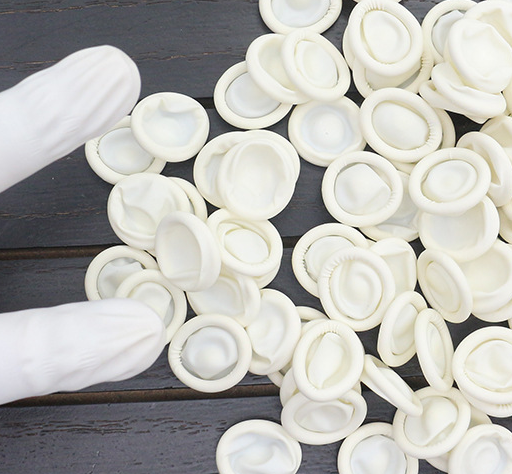 Private Parts Care Finger Stall Silicone White for Women - 1 Pack