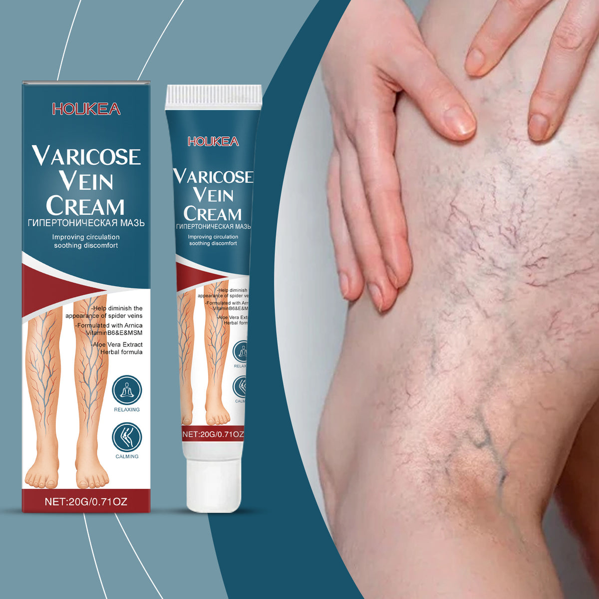 Gentle Care And Massage Of The Legs To Relieve Discomfort, Nourish