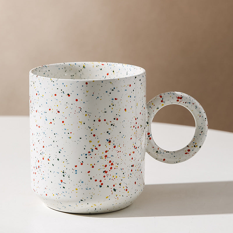 Hand Painted Ceramic Mug - Coffee, Milk, Breakfast Cup - Multiple Colors & Capacity