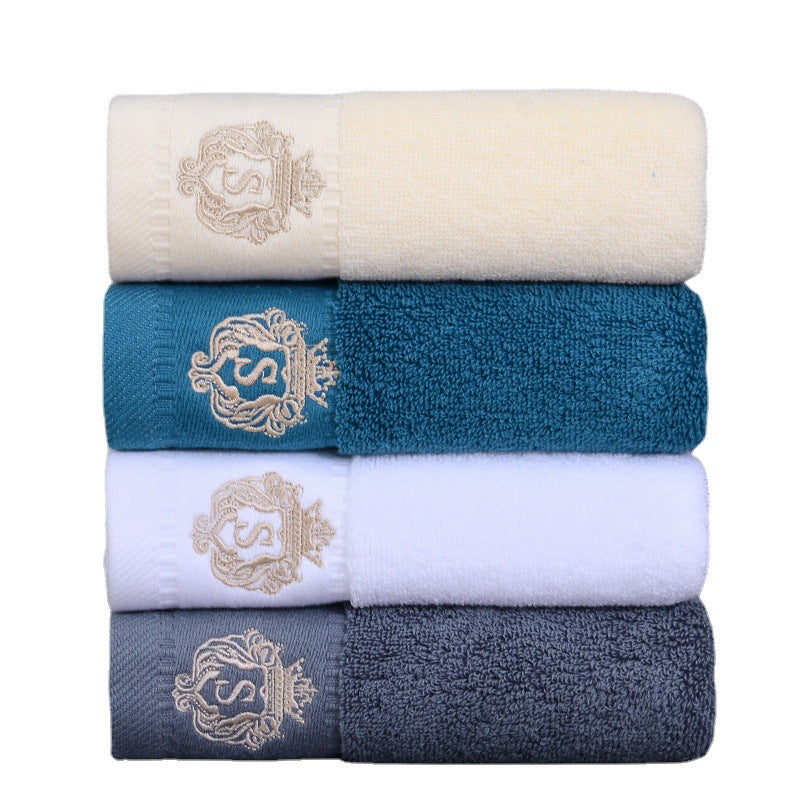 Thickened Cotton Absorbent Household Towels - Multi-Color, 34x74cm