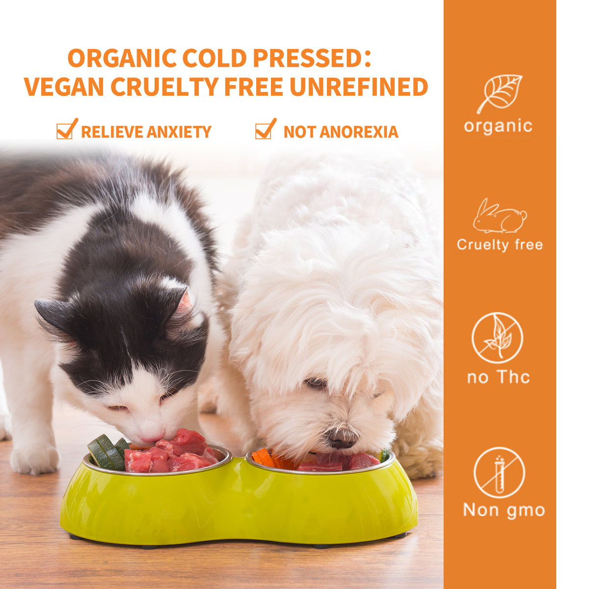 Pet Calming Hemp Oil for Dogs & Cats - Anxiety & Stress Relief Supplement 30ml