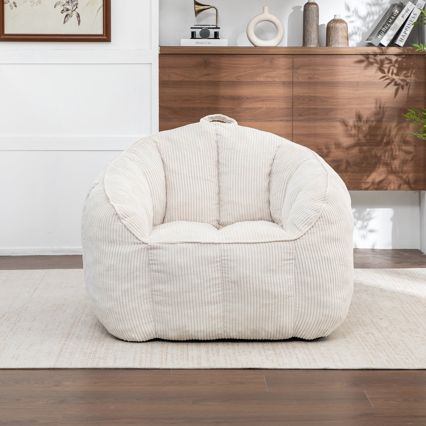 Giant Bean Bag Chair Sofa For Adults Teens, Comfy Corduroy Large