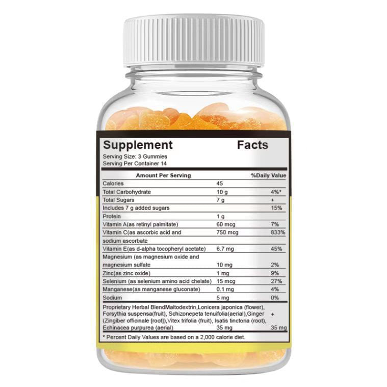 Vitamin C Gummy Bears - 60 Tablets Soft Candy