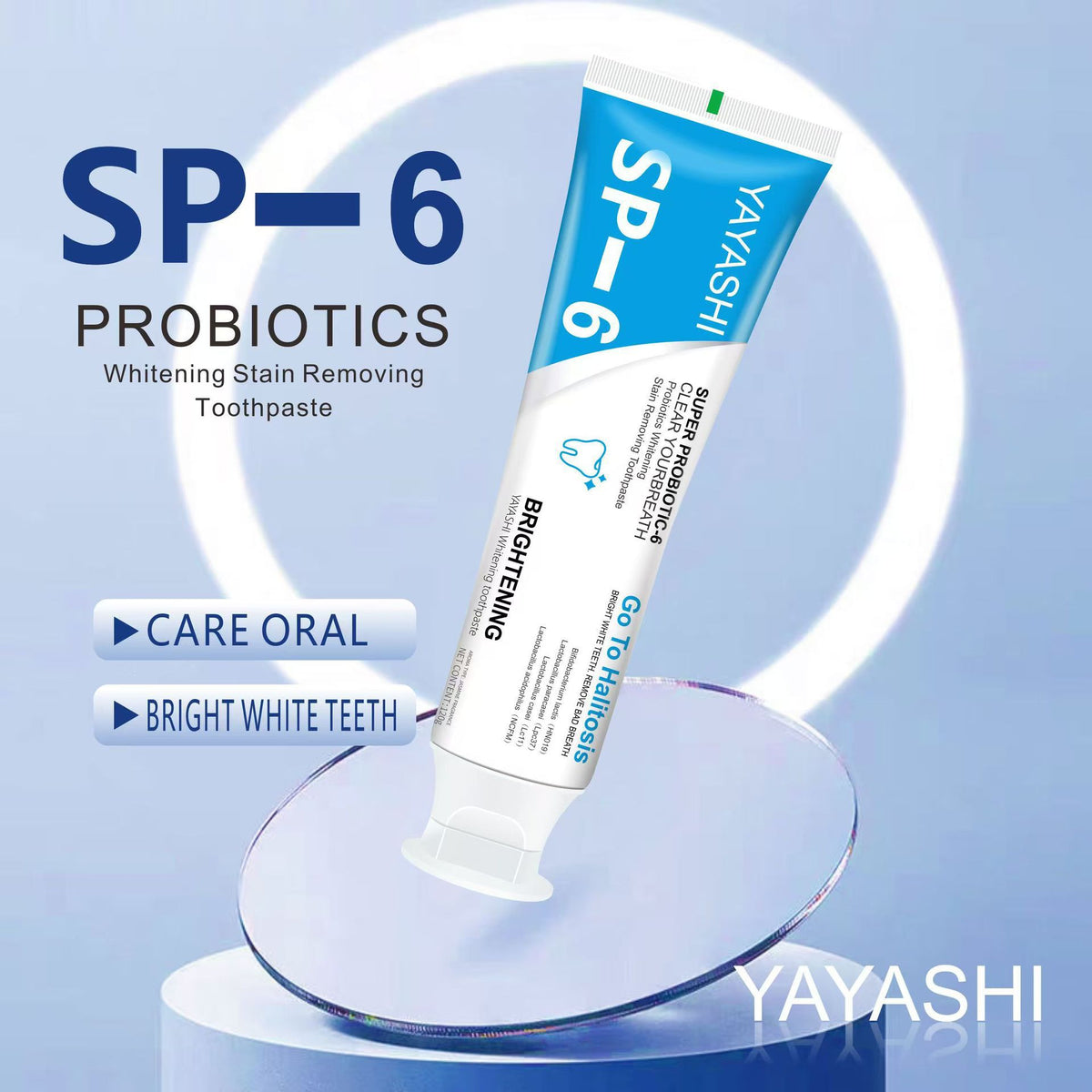 Whitening Toothpaste Blue 120g - Oral Care for Bright Teeth