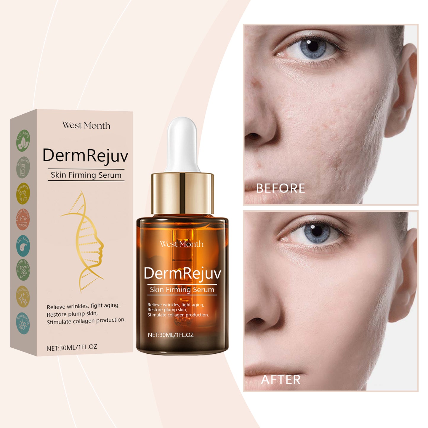 Firming Skin Essence Serum - Anti-Aging Moisturizing Facial & Body Treatment