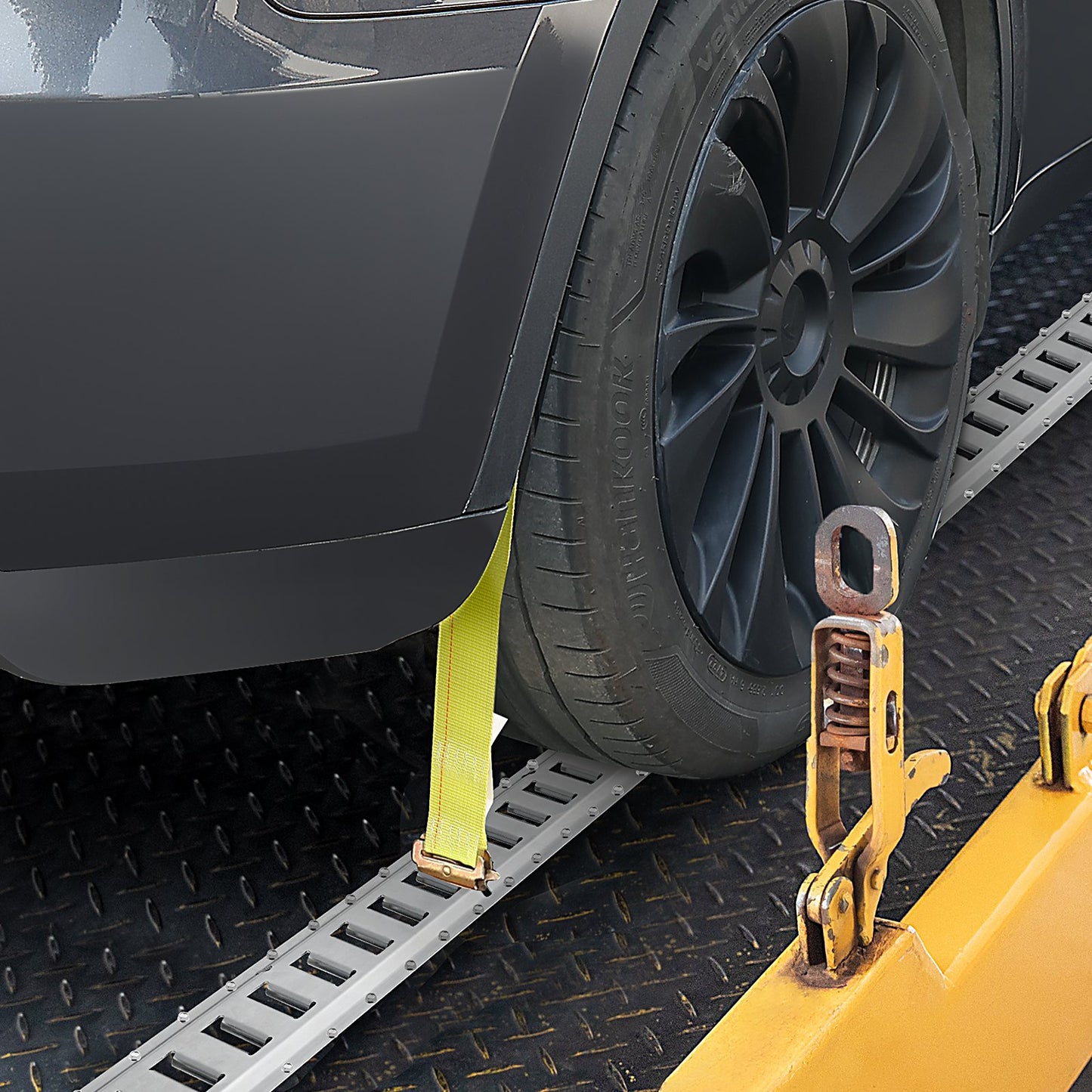 24PCS E-Track Tie-Down Rail Kit - Heavy Duty Cargo Securing System, 2000 lbs Capacity, Silver