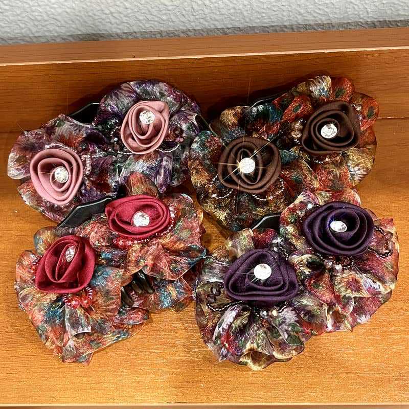 Elegant Rose Ponytail Clip Grip Hair Accessory