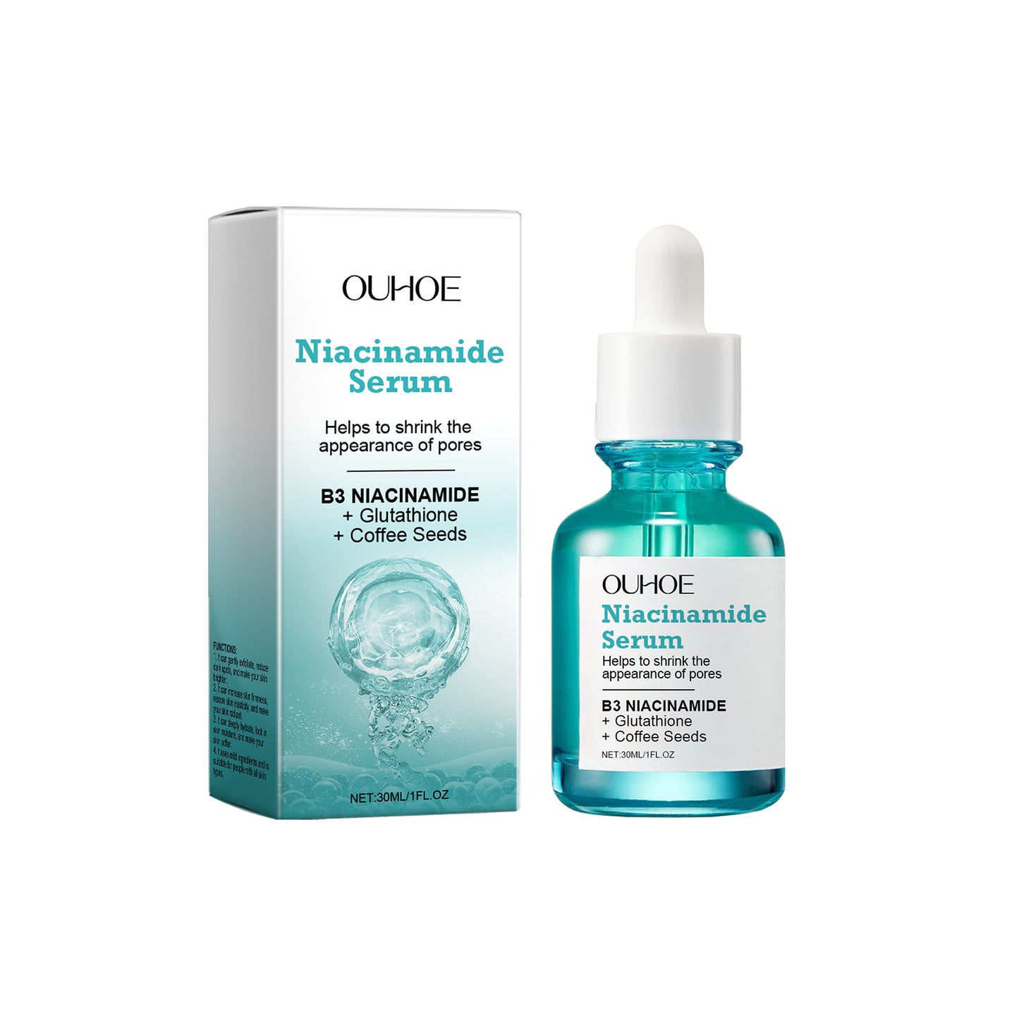 Nicotinamide Brightening Serum - Hydrating Facial Essence 30ml