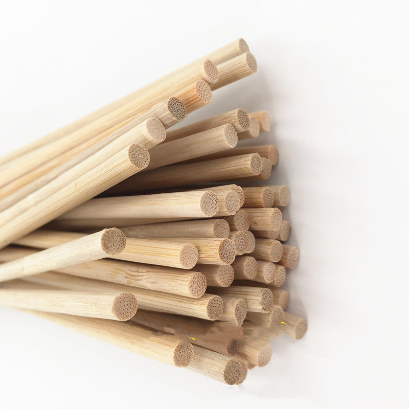 40cm Bamboo Hand Flagpole Set for Events & Performances - 100PCS Wooden Flags