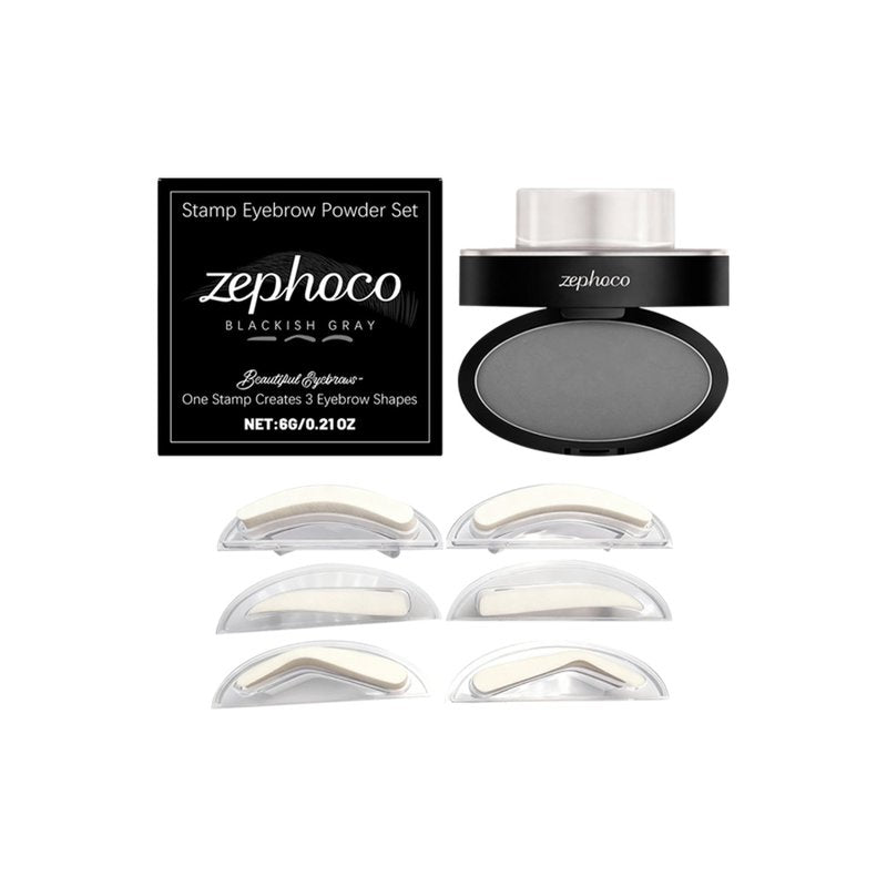 Waterproof Eyebrow Powder Set for Natural Look - Multiple Colors