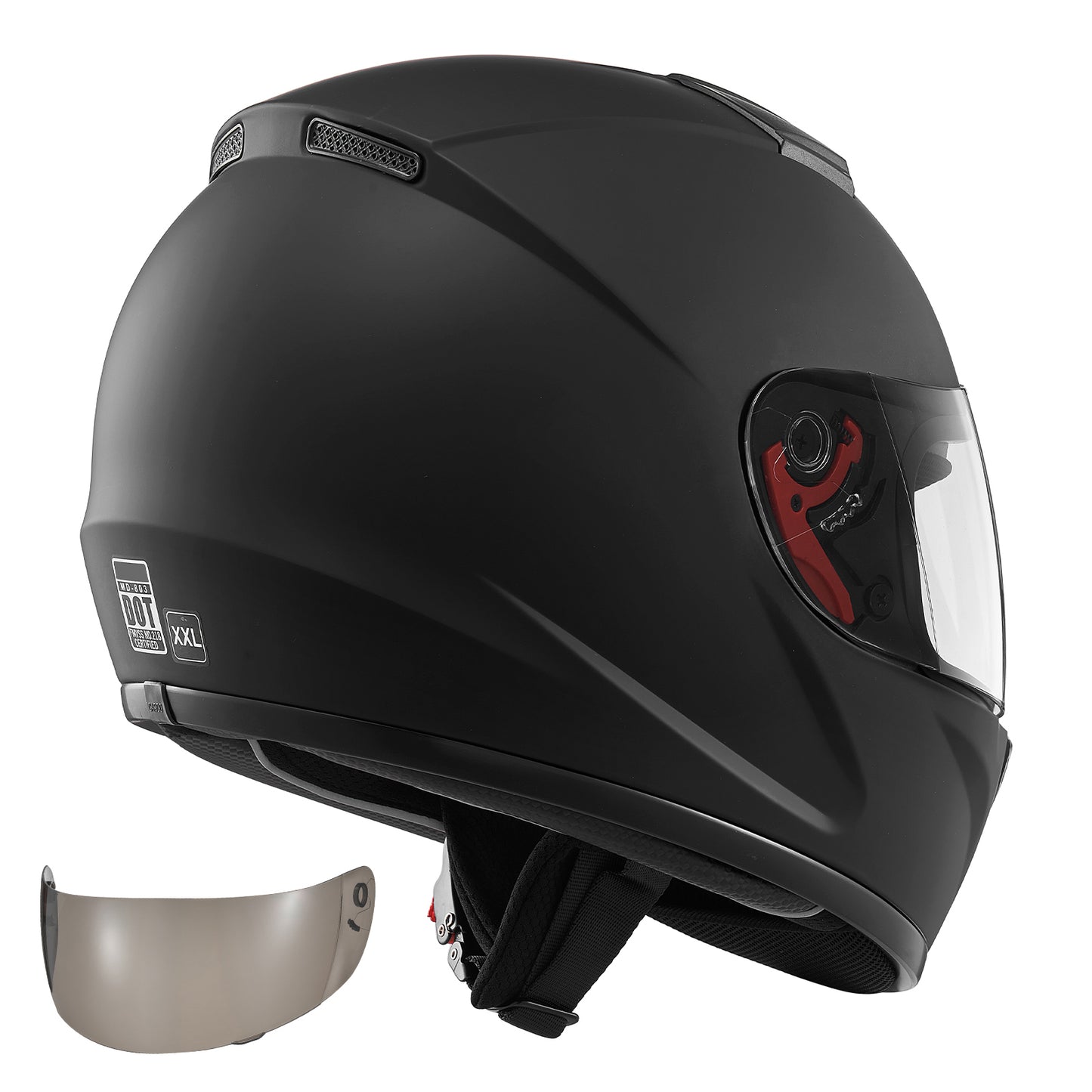 Modular Motorcycle Helmet with Flip Up Full Face Design Dual Visor Lightweight Safety Gear for Adults