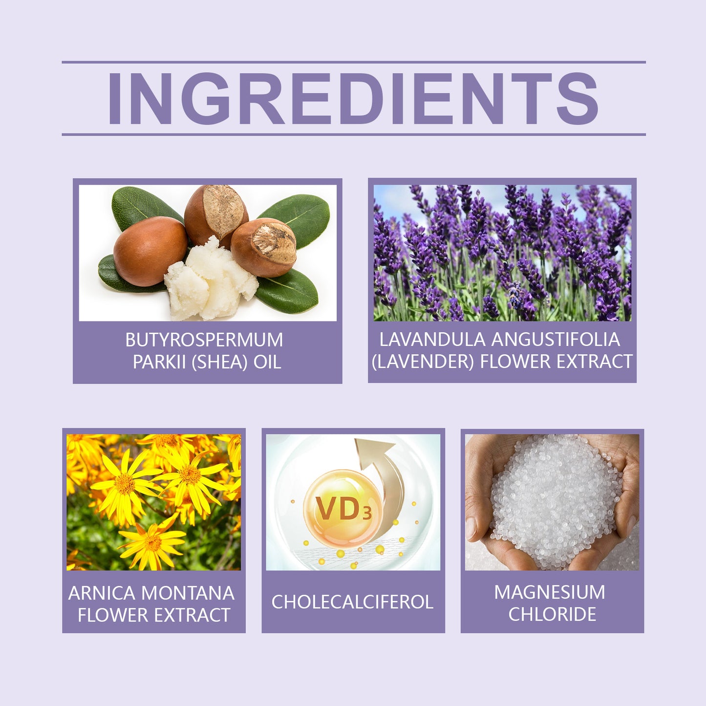 Body Soothing Cream with Shea Butter & Lavender Extract - Multiple Sizes