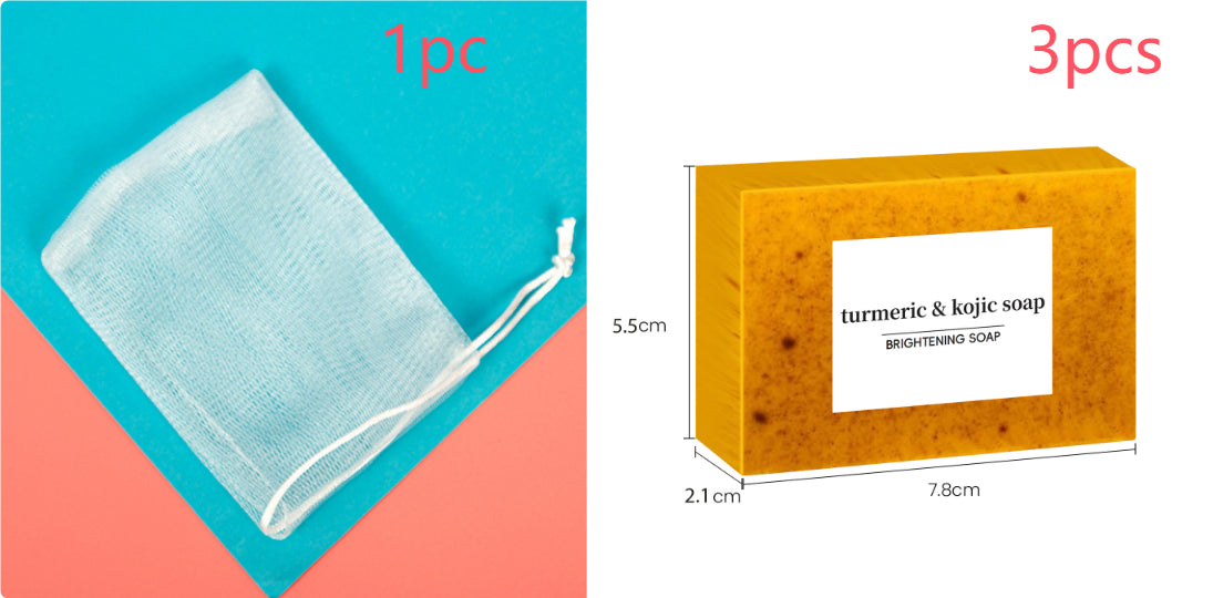 Natural Herbal Turmeric Lemon Ginger Cold Process Soap Set - All Variants
