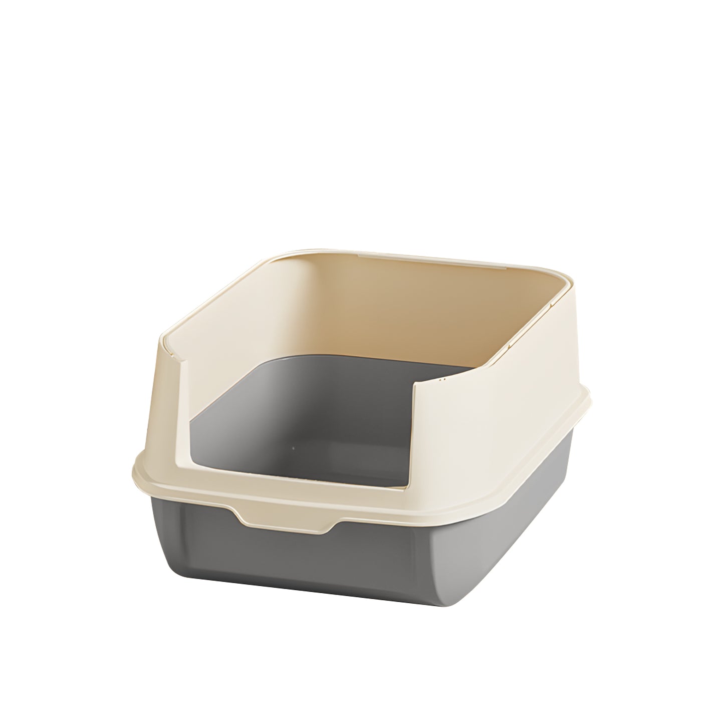 Double-Door Cat Litter Box with Self-Pickup Option - Pet Furniture