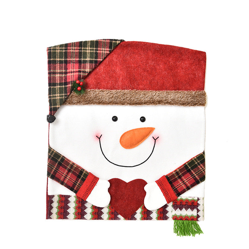 Christmas Santa Claus Beard Chair Cover - Festive Holiday Decor for Events